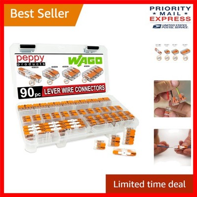 WAGO 221 Lever Nuts Connector Assortment - Fast, Safe Wiring Solution in Case