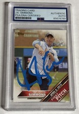 J.K. JK SIMMONS Signed Auto 2016 Topps First Pitch #FP18 Series 2 PSA