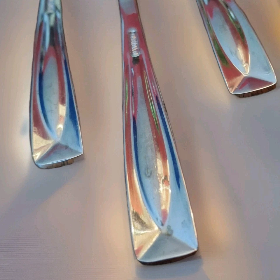 Juego de 7 cucharas soperas de cena Oneida LINCOLN de acero inoxidable brillante Foto 3 de 3