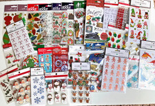 Christmas Theme Sticker Lot, NEW 28 packages Recollections, Sticko, Paperhouse