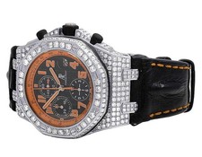 Mens 42 MM Audemars Piguet Royal Oak Offshore Volcano Diamond Watch (12.5 Ct) 4