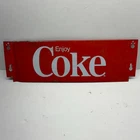 VTG Genuine COKE Coca-Cola Sign Metal Retail Signage  18-3/4" x 6"