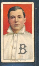 T206 Polar Bear: STEAMER FLANAGAN Buffalo Bisons ~ VG+ wrinkle