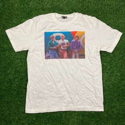 NEW Dumbgood x Dazed and Confused Movie Men sz M White Shirt Pool Hall Spell Out