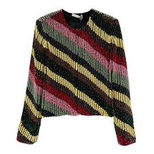 ALICE OLIVIA Kidman Beaded Jacket S