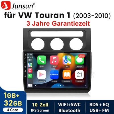 Für VW Touran 1T1 1T2 1T3 2003-2010 Android15 Autoradio GPS Navi WIFI BT CarPlay
