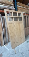 LPD External Redwood Garage Glazed Door 1 ONLY RIGHT SIDE SIDE ONLY