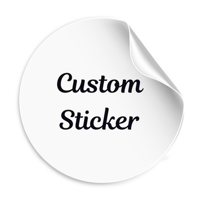 Custom Personalized Stickers, Labels, Tags, Envelope Seals, Round Die Cut