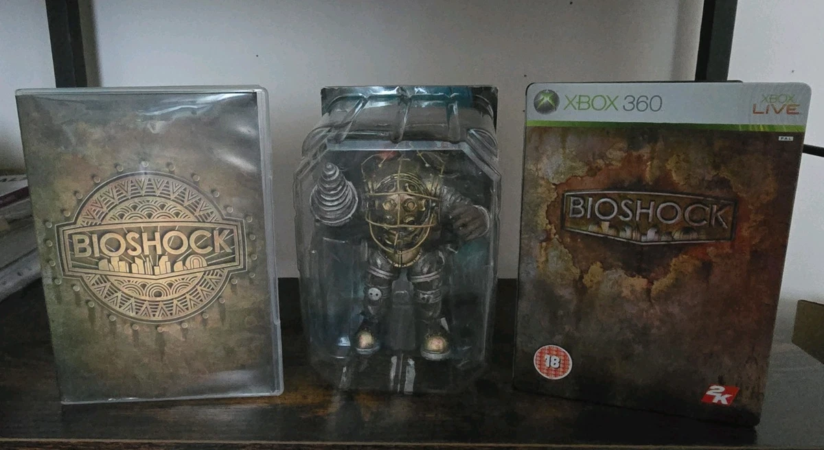 Bioshock Edición Coleccionista Xbox 360 Modelo Big Daddy, Juego, CD, DVD y Steelbook