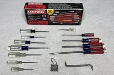 Vintage Sears Craftsman 14 Piece Usa Made Screwdriver Set Wbox - Pn 47154