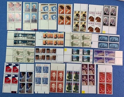 66 - USA - Scott 2110 / / 2250 - 22ct Plate Blocks - MNH - lot of 22 different