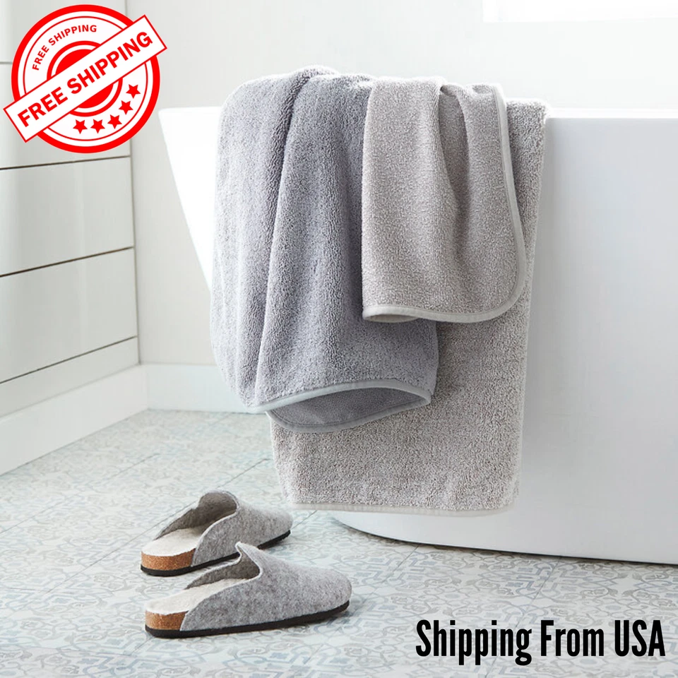 Toalla de baño Norwex microfibra ultra felpa grafito Foto 2 de 2