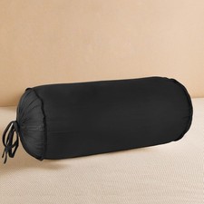 2 Pieces Cervical Neck Roll Pillow Cover with Cotton Bolster Pillowcases for ...