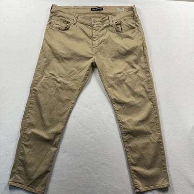 Mavi Jeans Zach Straight Leg Khaki 38x30 Mens Pants Stretch Flex Preppy Normcore