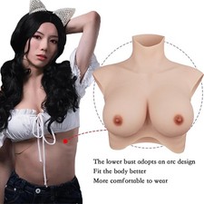 Silicone Breast Forms C-H Cup Breast Plates Fake Boobs Crossdresser Drag Queen