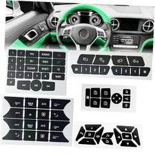 Car Interior Stickers Button Decals Fit for Mercedes Benz W172 W204 W212 W218