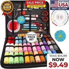 Complete Sewing Kit Set With Threads Needles ...