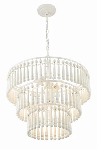 Tiana 3-Light Pendant in Matte White - Picture 4 of 8