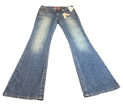 VTG NOS YMI Premium Womens Jeans Size 9 Bootcut Aqua Green Wash Style P4007