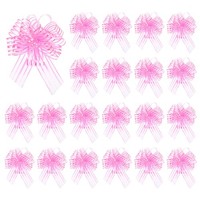 20 StüCk Rosa Ziehschleifen 6,3 Zoll Breite GroßE Einlagige Geschenkschleifen