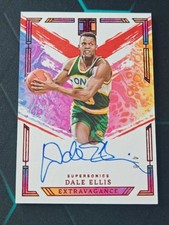 2023-24 Panini Impeccable Dale Ellis Extravagance Auto International Red 4/8
