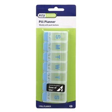 Weekly with Push Buttons Pill Planner, Medium, 1 Count