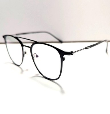 Cyxus 8806 T02 Eyeglasses Size: 50-23-145 Black Metal Frames Round FRAMES ONLY