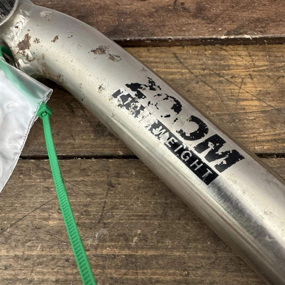 Vintage Zoom Seatpost 26.8 mm 1193 Silver Bike Post 90s MTB Hardware - Image 2 of 4