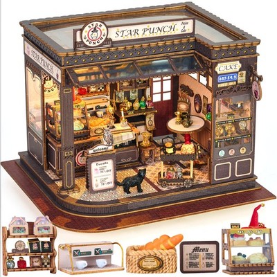 DIY Miniature House Kit Mini House Building Kit Dollhouse Model Craft Kit Gifts
