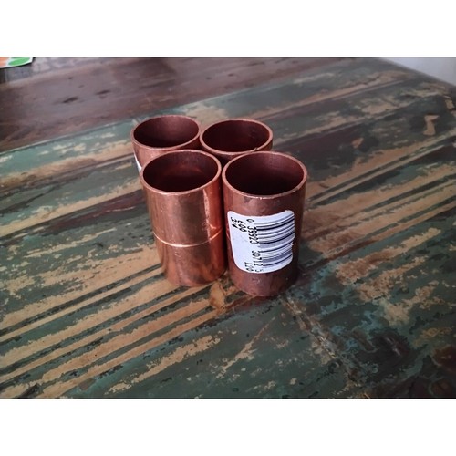 Nibco 3/4" Copper Plumbing Fitting Coupling (Set of 4) Pre-owned Without Box