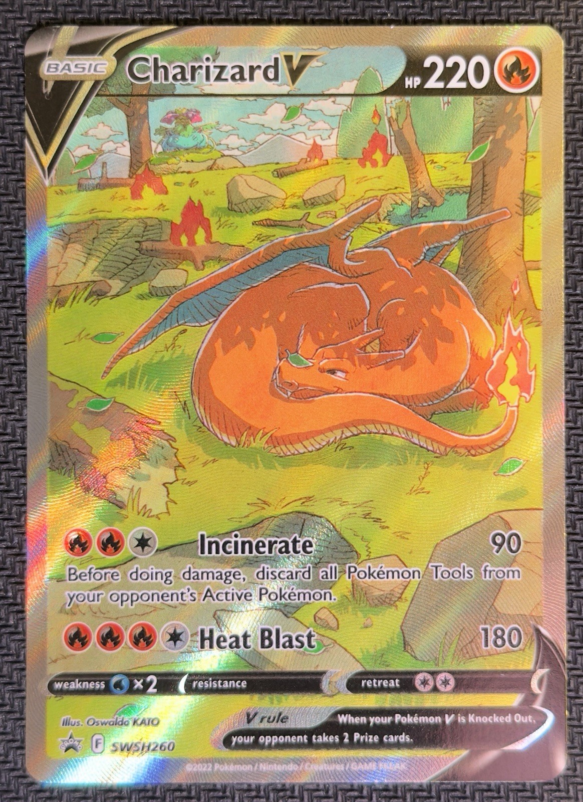 Charizard V SWSH260/307 SWSH Black Star Promos Promo NM Pokemon TCG