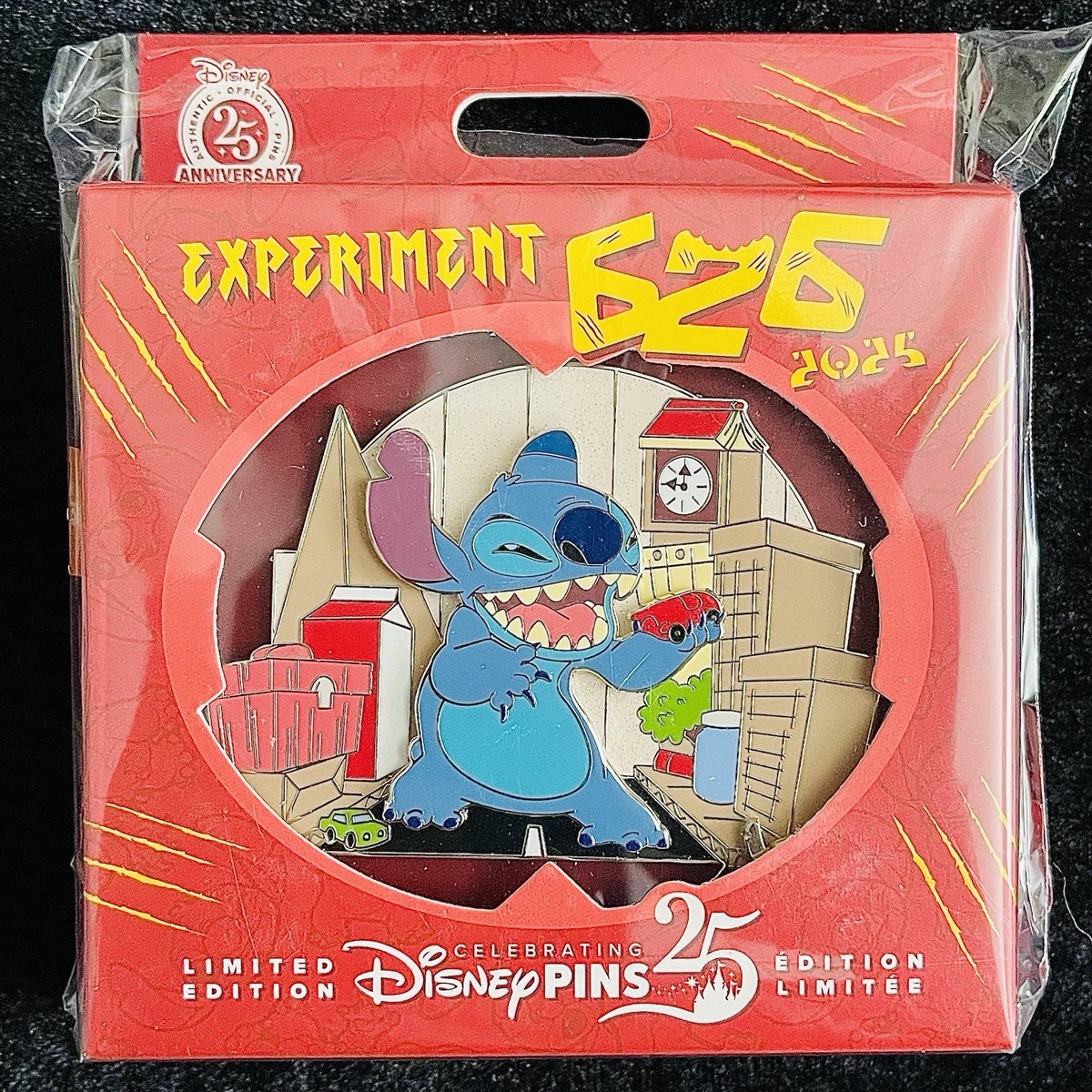 Jumbo LE Stitch Attack City Experiment 626 Day Disney Pin Trading