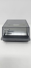 Vintage Rolodex CBC-100 Business Card File Smoked Acrylic Desktop Organizer USA