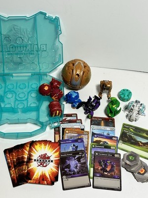 Lot Of Bakugan Brawler Battle Figures With Case