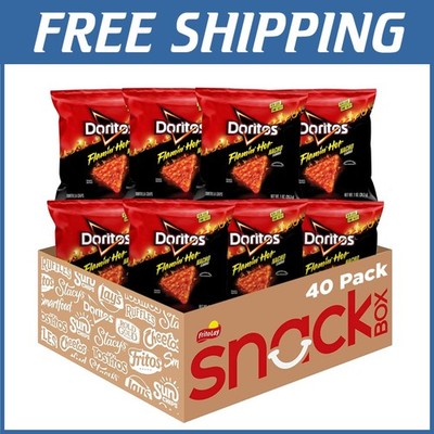 Flamin' Hot Nacho Tortilla Chips, 40 Servings=