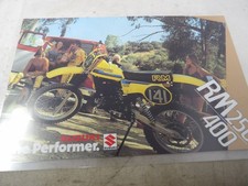 Original 1980 Suzuki RM250/400 Dealer Brochur...