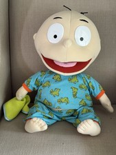 Vintage 90s Rugrats Tommy Pickles LARGE 25" Stuffed Plush Pajamas Mattel RARE