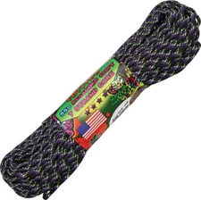 Atwood Rope MFG Parachute Cord Undead Zombie, 100 ft, Made in USA, RG1043H &