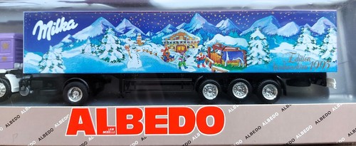 Albedo 800016 MAN F90 Koffersattelzug Milka - Weihnachten 1993 H0 1:87 - Bild 2 von 5