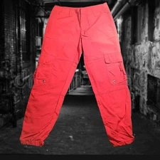 Ninth Hall 27" Pantalones de Paracaídas Tipo Holgados Roja Mujer Talla 7/31 