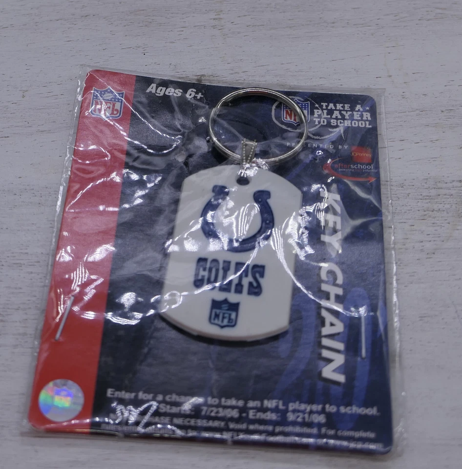 Indianapolis Colts Keychain 2006 Sealed Forever Collectables JC Penney Contest - Image 2 of 4