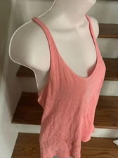 Halter Tank Top Loose Fit Size M Blouse AMERICAN EAGLE Orange Salmon Pink 