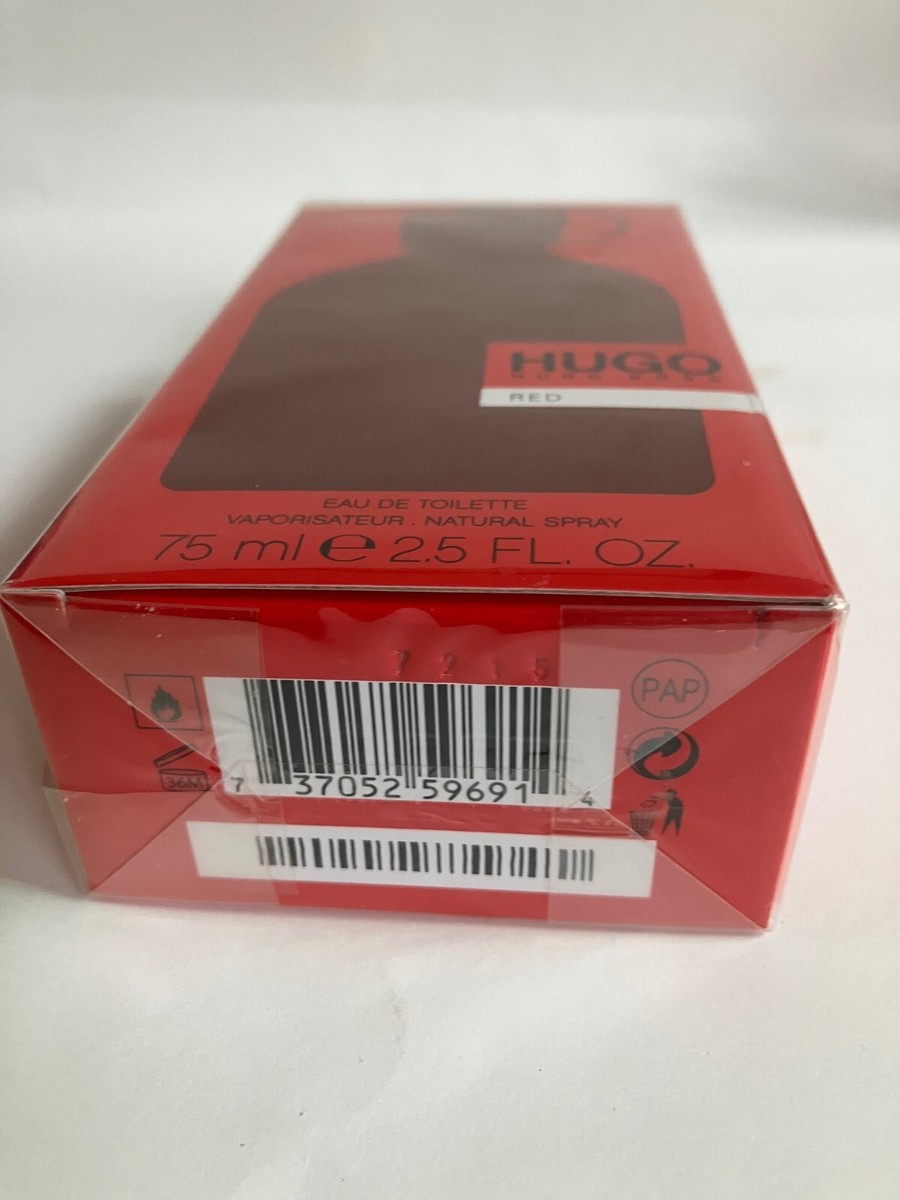 HUGO RED by Hugo Boss 2.5oz EDT Spray for Men, 100