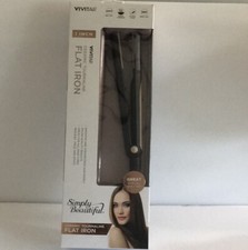 NEW Vivitar Ceramic Tourmaline 1 Inch Hair Straightener Flat Iron 430