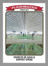 2023 Topps Heritage NF-5 News Flashbacks Charles de Gaulle Airport Opens