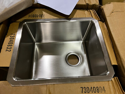 Lustertone Iconix 16-1/2'' Undermount Single Basin Stainless Steel Kitchen Sink
