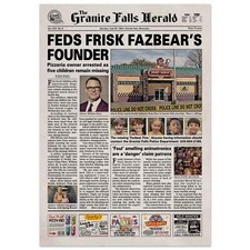 Image of Five Nights at Freddy's Movie Newspaper Poster print
