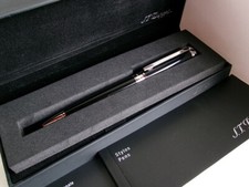 S.T. Dupont Line D Ballpoint Pen Black Name Carved