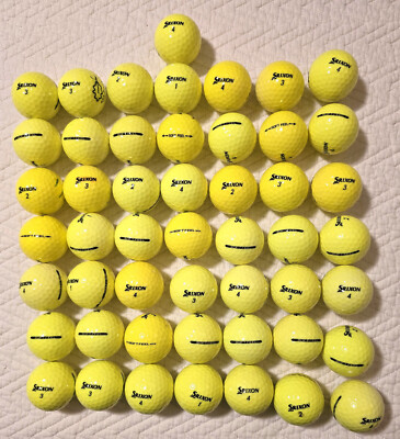 50 Srixon SOFT FEEL 5A/4A Near Mint Used Golf Balls