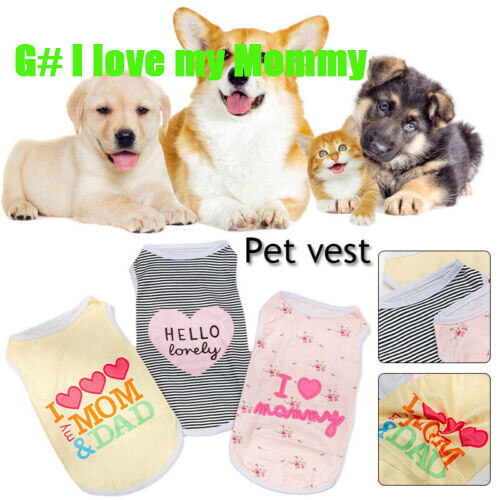 Cute Pet Small Dog T-Shirts Clothes for Puppy Chihuahua Summer Vest Clothing🔥 - Picture 4 of 35